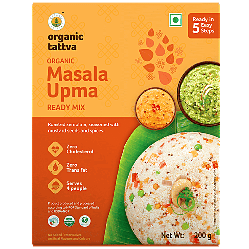 Organic Tattva Organic Masala Upma Ready Mix, 200 g  