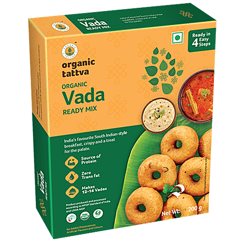 Organic Tattva Organic Vada Ready Mix, 200 g  