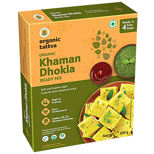 Organic Tattva Organic Khaman Dhokla Ready Mi, 200 g  