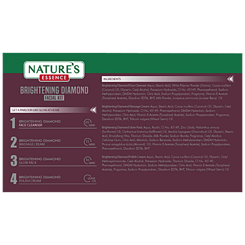 Natures Essence The Whitening Diamond Facial Kit, 20 g  