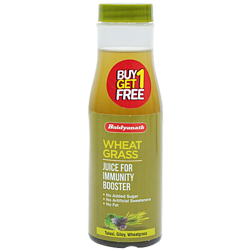 Buy Baidyanath Wheat Grass Juice Immunity Booster, Ready To Drink, No