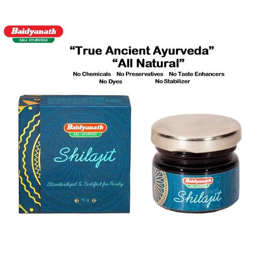 Baidyanath Jhansi Shilajit - Standardised & Certified For Purity, 15 g  