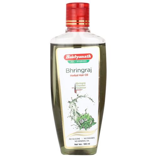 Buy Baidyanath Asli Ayurved Bhringraj Herbal Hair Oil - With Chandan &  Nagkesar, No Silicone & No Paraben Online at Best Price of Rs 65 - bigbasket