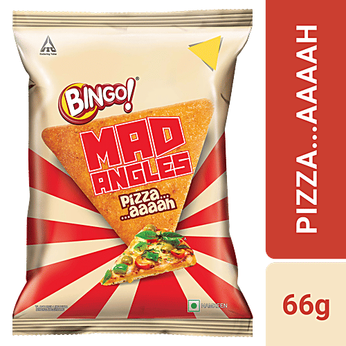 Buy Bingo! Mad Angles Pizzaaaaah Pizza Flavour Corn Based Triangle