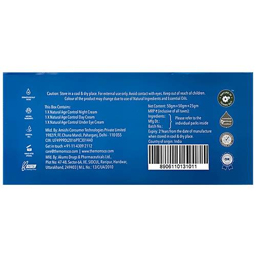 The Moms Co Complete Natural Age Control Routine With Box, 3 pcs (50 g + 50 g + 25 g) 