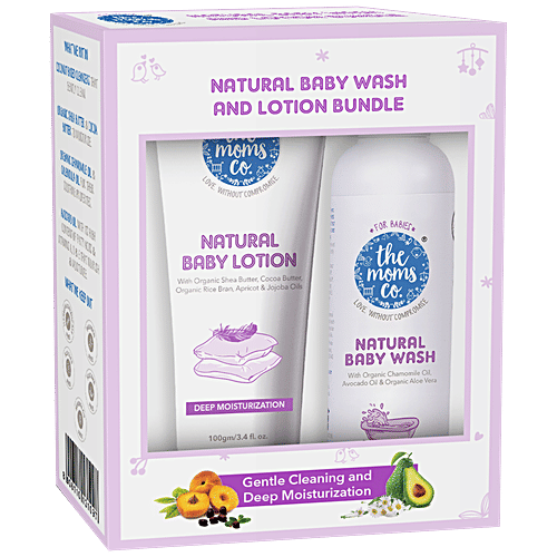 Buy The Moms Co Natural Baby Bath & Lotion Bundle Online at Best Price