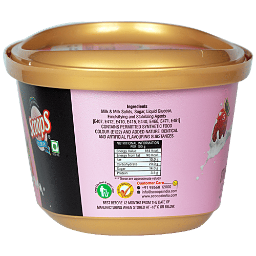 Buy Scoops Strawberry Ice Cream Online at Best Price of Rs 180 bigbasket