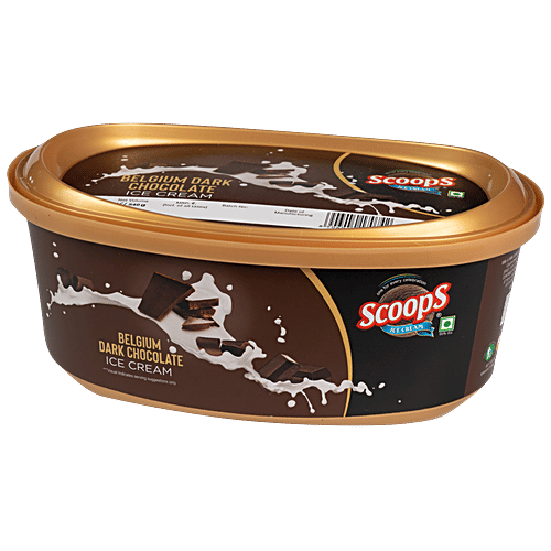 Buy Scoops Belgium Dark Chocolate Ice Cream Online at Best Price of Rs
