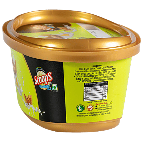 Scoops Dry Fruit Temptation Ice Cream, L Tub ubicaciondepersonas.cdmx.gob.mx