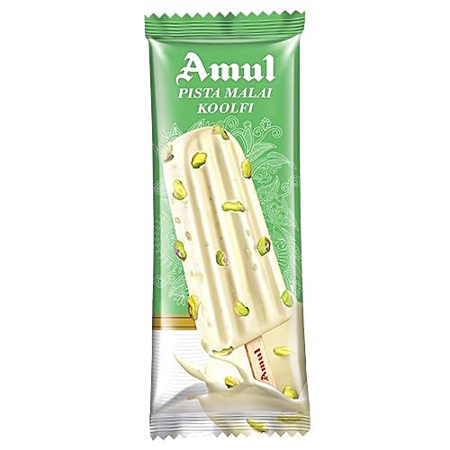 Amul Real Milk Real Ice Cream Koolfi Pista Malai, 100 g  