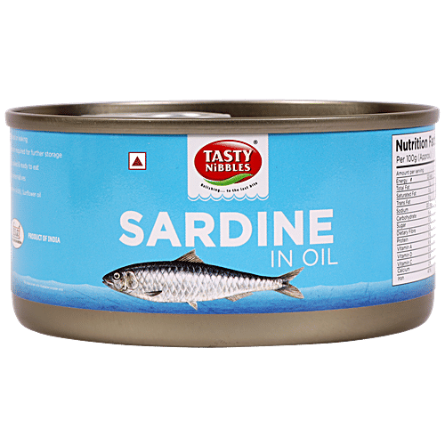 Buy Tasty Nibbles Canned Sardine in Sunflower Oil Online at Best Price