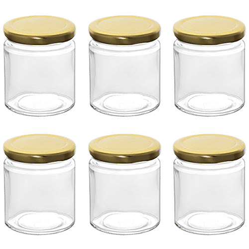 Buy Glass Ideas Glass Jar With Metal Cap Online at Best Price of Rs 199