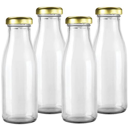 Buy Glass Ideas Glass Bottle - Plain White With Metal Cap Online at Best  Price of Rs 199 - bigbasket