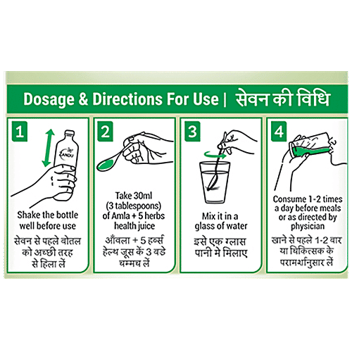 Zandu Amla Health Juice - Immunity Booster, Good For Bones & Hair, 1 L  