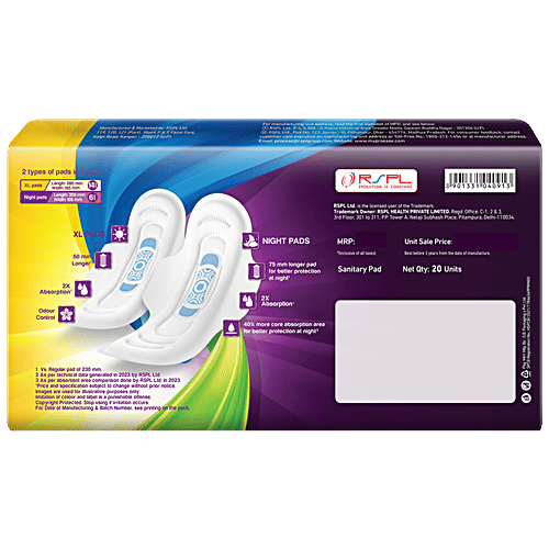 Pro-Ease Day & Night Combo Sanitary Pads, 20 pcs  