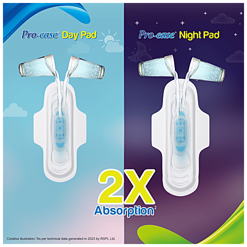 Pro-Ease Day & Night Combo Sanitary Pads, 20 pcs  