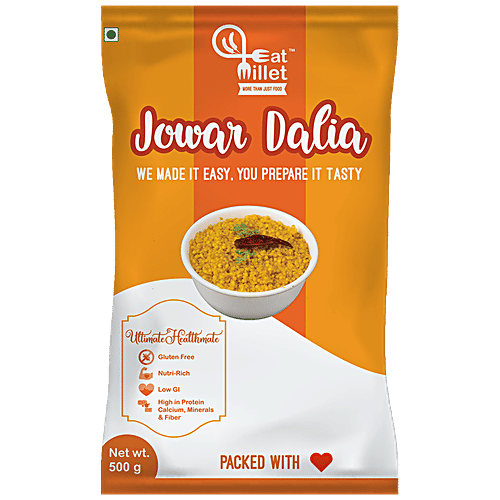EatMillet Jowar Dalia, 500 g  