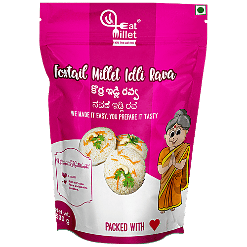 Buy EatMillet Foxtail Millet Idli Rava Online at Best Price of Rs 109