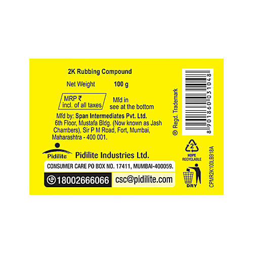 Motomax 2K Rubbing Compound - Removes Scratches, Paint Defects & Oxidation From Cars, Bikes, 100 g