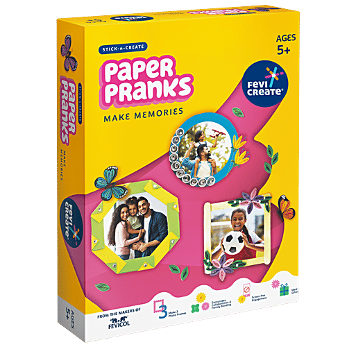 Fevicreate Paper Pranks Art & Craft Kit, 1 pc  Make Your Own Photo Frames
 Unleash Creativity