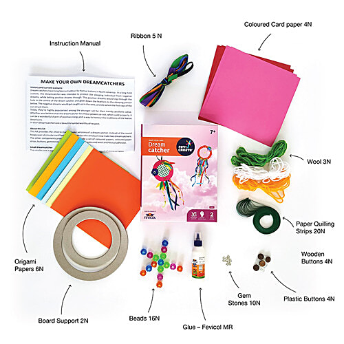 Fevicreate Make Your Own Dream Catchers - DIY Art/Craft Kit, For Kids, 7 Years & Above, 1 pc