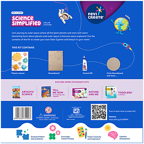 Fevicreate Science Simplified DIY Solar System Educational Game Set For Ages 8+, 1 pc  Encourages Creativity
 Fosters Critical Thinking