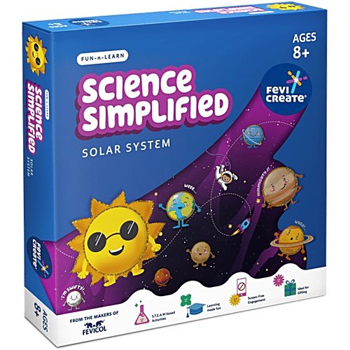 Fevicreate Science Simplified DIY Solar System Educational Game Set For Ages 8+, 1 pc  Encourages Creativity
 Fosters Critical Thinking