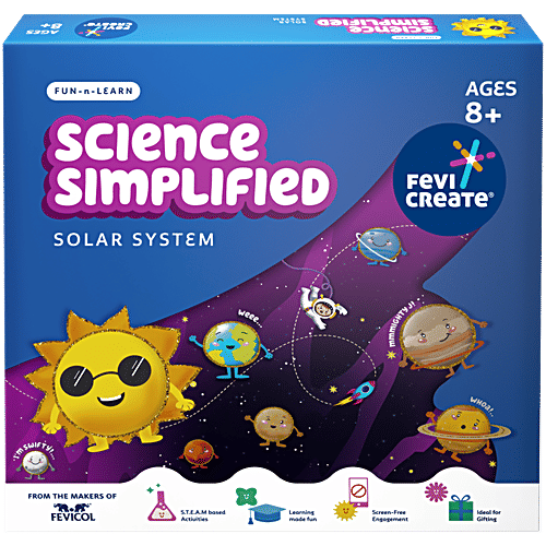 Fevicreate Science Simplified DIY Solar System Educational Game Set For Ages 8+, 1 pc  Encourages Creativity
 Fosters Critical Thinking
