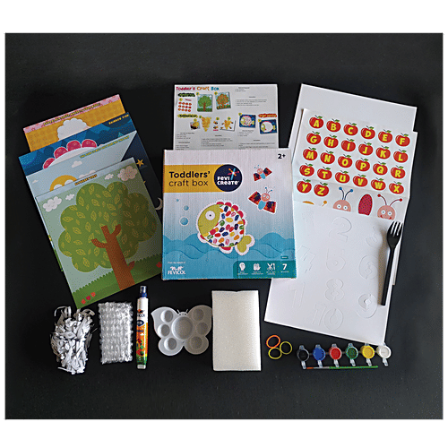 Buy Fevicreate Toddler Craft Box DIY Learning Kit, For Kids, 2 Years