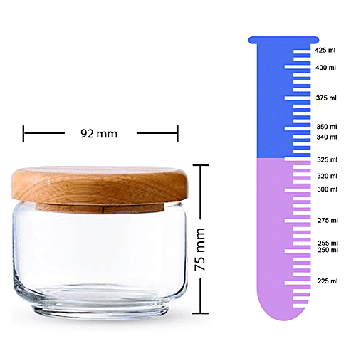 Buy Ocean Pop Jar Set Wooden Lid B02511 W Online at Best Price of Rs