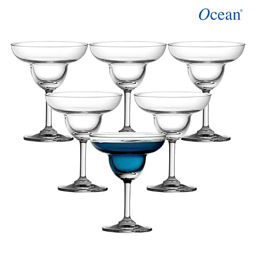 Ocean Margarita Cocktail Glass Set - Transparent, 1501M07, 200 ml (Set of 6) 