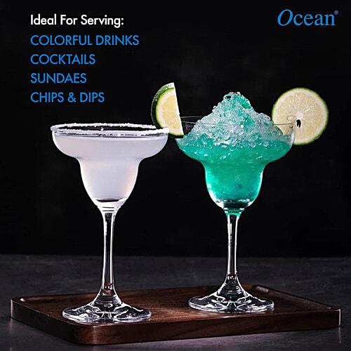 Ocean Margarita Cocktail Glass Set - Transparent, 1501M07, 200 ml (Set of 6) 