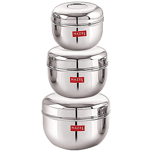 Buy HAZEL Stainless Steel Container With Lid Apple Shape Online at