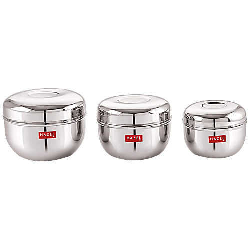 Buy HAZEL Stainless Steel Container With Lid Apple Shape Online at