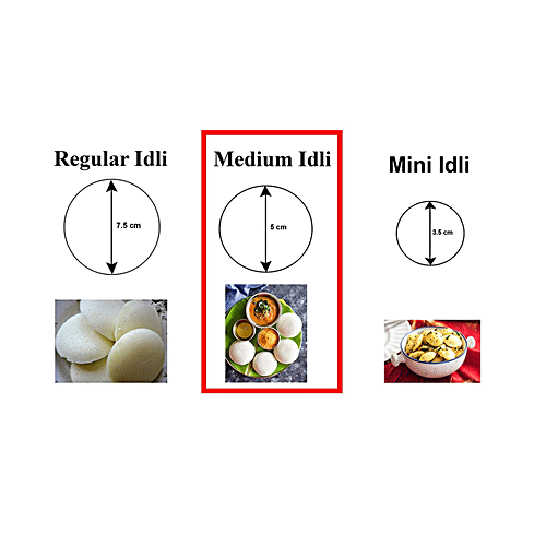 Hazel Stainless Steel Idli Plate With Stand, 3-Rack Plates, 15 Idlis - Medium, 1 pc  