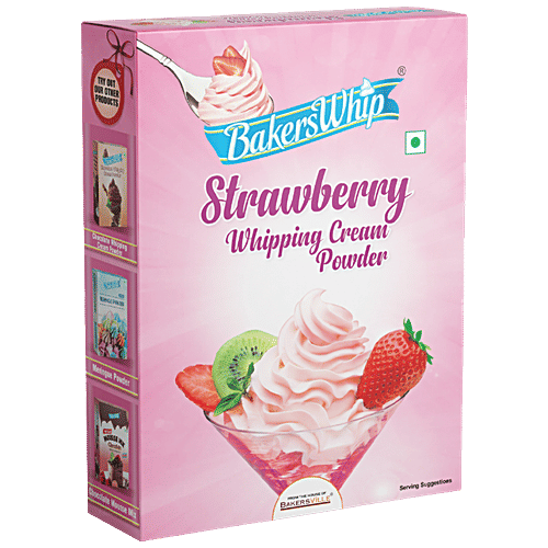 Buy Bakerswhip Whipping Cream Powder, Strawberry Online at Best Price