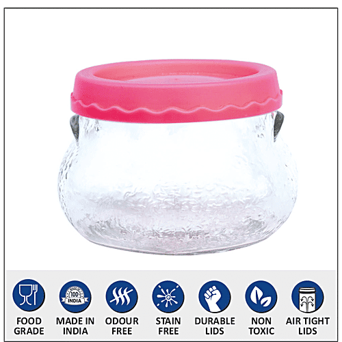 Yera Small Storage Pickle Chutney Jars With Lid, 3 pcs  