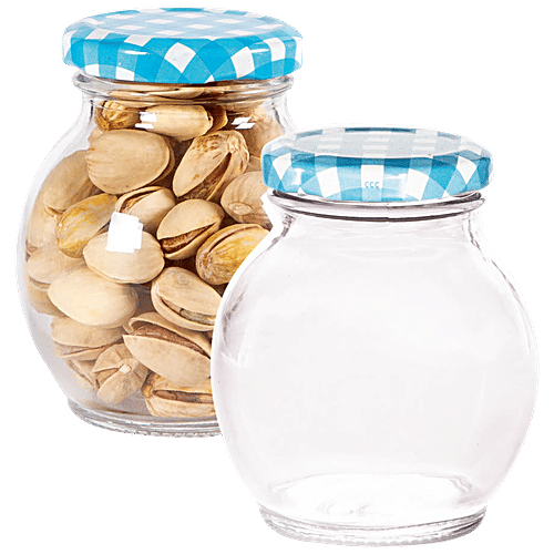 Buy Yera Small Jars Set With Printed Lids Online at Best Price of Rs