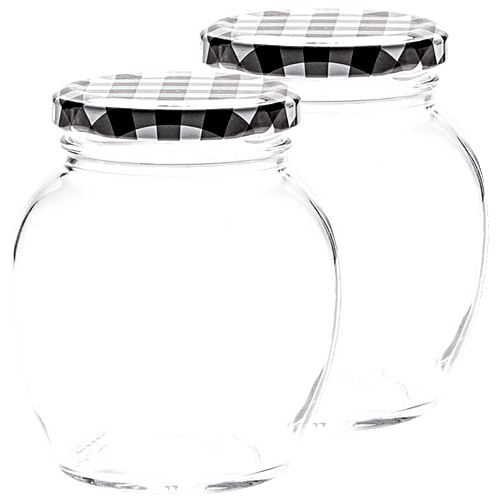 Buy Yera Small Jars Set With Printed Lids Online at Best Price of Rs
