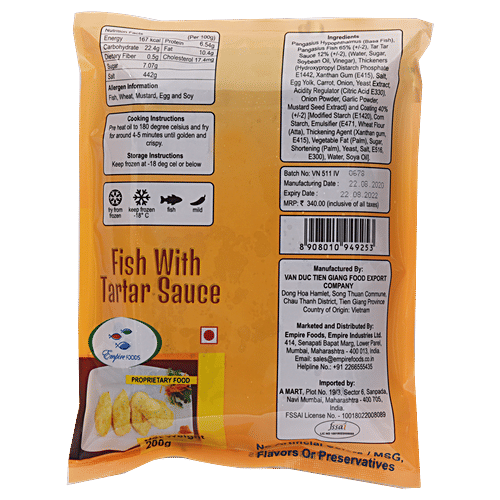EMPIRE FOODS Fish With Tartar Sauce, 200 g PACKET 