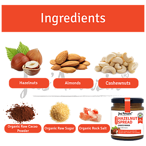 Jus Amazin Creamy Hazelnut Spread, 200 g  