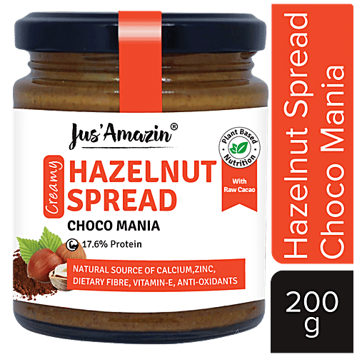 Jus Amazin Creamy Hazelnut Spread, 200 g  