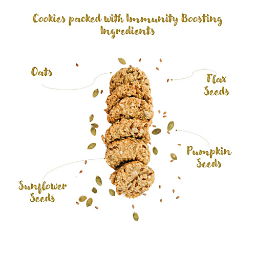 The Snack Company Multi Seed Oat Cookies, 105 g  