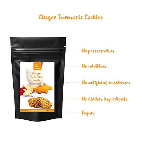 The Snack Company Ginger Turmeric Cookie, 105 g  