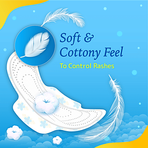 Niine  Naturally Soft Sanitary Napkins - Ultra Thin XL, Prevents Odour, Controls Rashes, 6 pcs  Prevents Odour, Controls Rashes