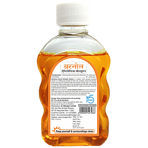 Dr. Morepen Burnol Antiseptic Solution - Multipurpose Disinfectant Liquid, 100 ml  