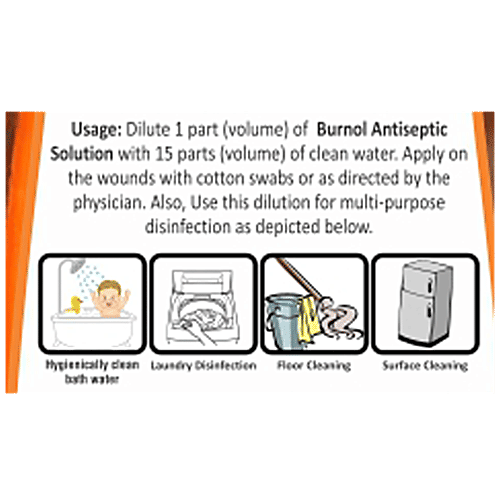 Dr. Morepen Burnol Antiseptic Solution - Multipurpose Disinfectant Liquid, 1 L  