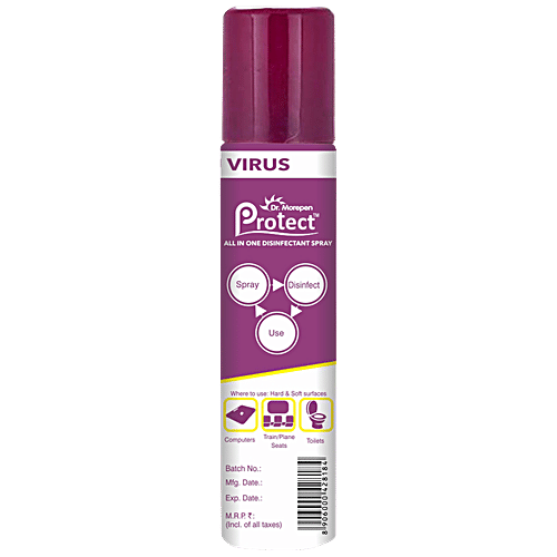 Dr. Morepen Protect Disinfectant Spray For Hard & Soft Surfaces - Lavender Fragrance, 300 ml  