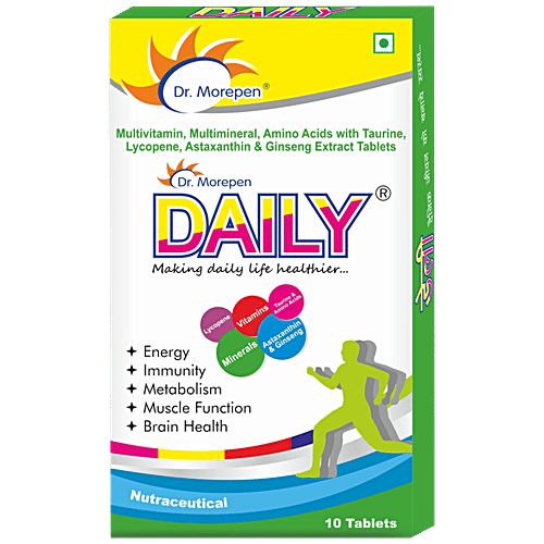 Dr. Morepen Daily Multivitamin Tablets For Women & Men, 10 Tablet  