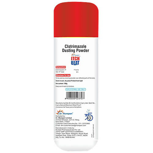 Dr. Morepen Itch Beat Antifungal Dusting Powder, 100 g  